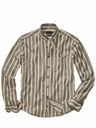 Mey & Edlich Herren Naturburschen-Hemd Beige 100 % Baumwolle