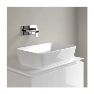 Villeroy und Boch Architectura Aufsatzwaschbecken 5A276001 600 x 405 x 155 mm, Weiß Alpin, mit Überlauf