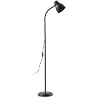 Lindby Stehlampe Tebbi, Metall, Schwarz IP20, 1 x 15 W LED