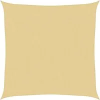 vidaXL Sonnensegel Sonnensegel Sandfarbe 3x3 m 100% Polyester Oxford, (1-tlg)