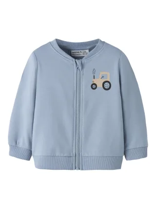 NAME IT - NBMVONNE SWEAT CARDIGAN BOX BRU Ashley Blue - Gr. - 62