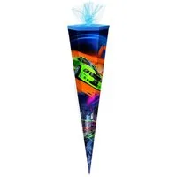 Verpackungsmittel GmbH Markneukirchen Schultüte Schultüte / Zuckertüte / 85cm / eckig / "Sportwagen"