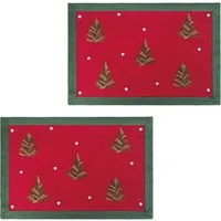 OTTO home Platzset Josselin, (Set, 2-St), Weihnachtlich, festlich, 2er Set, Wohnzimmer, Esszimmer