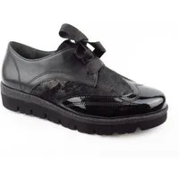 Gabor Lack/Foulard schwarz Glit Schnürschuh