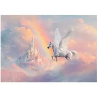 Wallarena Fototapete Wolken, Querformat, Schlafzimmer, glatt, Burg, 300x210cm