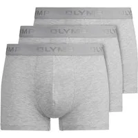 OLYMP Boxershorts (Packung, 3-St., 3er) mit Logodruck am Bund