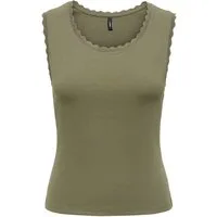 ONLY Tanktop ONLLUNI S/L TANK TOP CS JRS Baumwollmischung, regular fit, Rundhals