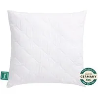 fan Microfaserkissen Kansas, mit Baumwollbezug und Reißverschluss, Füllung: 100% Microfaser, Bezug: 100% Baumwolle, in 40x80 oder 80x80 cm, Kopfkissen aus Microfaser, Made in Germany