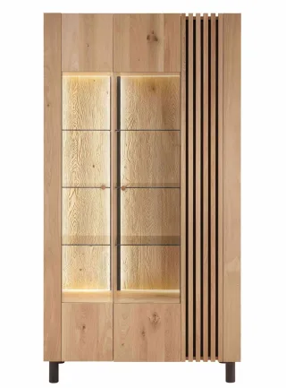 Ascona Vitrinenschrank Holz modern