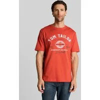 TOM TAILOR T-Shirt T-Shirt (im Einserpack) T-Shirt mit Logo-Print