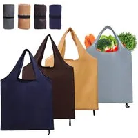 FOUORTUNATE-BEE Einkaufsbeutel 4 Stück Einkaufstasche Faltbar, 56 × 69cm Wiederverwendbare, Einkaufstaschen für Einkaufen Picknick Camping