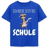 Spreadshirt T-Shirt Ich Rocke Jetzt Die Schule Giraffe Einschulung Kinder T-Shirt (1-tlg) Fällt klein aus. Wir empfehlen, eine Größe größer zu bestellen.