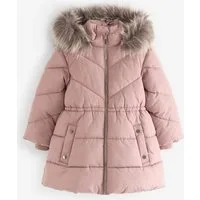 Next Steppmantel Wasserabweisende Steppjacke mit Kunstfellbesatz (1-tlg)