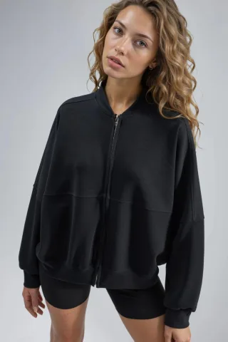 Modal-Jacke mit Reißverschluss