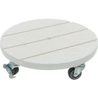 hrb Pflanzenroller WPC Rolluntersetzer Blumenroller witterungsbestaendig 80 kg Tragkraft
