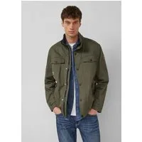 s.Oliver Funktionsjacke Outdoor-Jacke Baumwolljacke mit Twill-Struktur und aufgesetzten Taschen