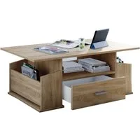 VCM Couchtisch Junata 44x110x52cm, Holz Couchtisch mit ausreichend Stauraum