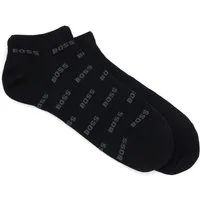 BOSS Freizeitsocken 2P AS Allover CC (Packung, 2er) mit Logostickereien