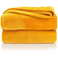 Wohndecke Premium Super Soft Flanell Kuscheldecke Sofadecke, heimtexland, super weich und flauschig, Allergiker geeignet, atmungsaktiv