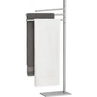 relaxdays Handtuchständer mit 3 Stange, silber