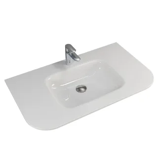 Pelipal Serie 7200 Mineralmarmor-Waschtisch rund, BME038M87201 BME038M87201