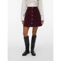 Vero Moda Cordrock VMETTA HR SHORT CORD SKATER SKIRT NOOS