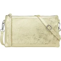 Caspar Clutch Leder Abendtasche Damen Umhängetasche - CLASSIC LINE - Modell No.717, leicht, elegant & langlebig- 100% Echtleder - Handmade in Italy