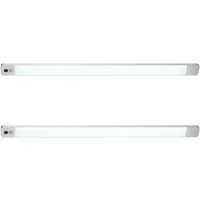 Hanseatic LED Unterbauleuchte / Schrankbeleuchtung / Lichtleiste LUBLUGHK223, Bewegungsmelder, Dimmfunktion, Ein-/Ausschalter, Sensorschalter, LED fest integriert, Neutralweiß, Akkubetrieb, 4000 K