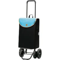 Andersen Einkaufstrolley Quattro Shopper Lova blau, klappbar, höhenverstellbar, belastbar bis 50kg, wasserabweisend