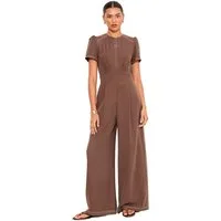 LIPSY Jumpsuit Lipsy kurzärmeliger Jumpsuit mit Kontrastnaht (1-tlg)