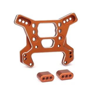 2PCS Upgraded Aluminum Alloy Front Rear Shock Plate for ZD Racing DBX09 MT09 BX09 1/9 Brushless Off-Road RC Cars Vehicle
