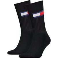 Tommy Hilfiger Socken TH UNI TJ SOCK 2P FLAG (2-Paar, 2 Paar) mit großem Logo