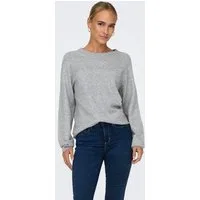 ONLY Rundhalspullover ONLRICA LIFE L/S PULLOVER KNT NOOS Materialmix, regular fit