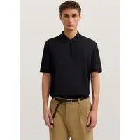 bugatti Poloshirt mit kurzem Reißverschluss