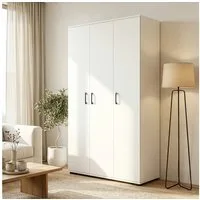 en.casa Mehrzweckschrank »Chalvefted« mit 3 Türen 175 x 90 x 35 cm Weiß