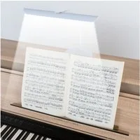 Classic Cantabile LED Tischleuchte 12120WW Pianoleuchte Easy mit flexiblem Schwanenhals und Touch-Sensor, warm-weiß, stufenlos dimmbare Leuchte und 18 helle LEDs im breiten Schirm