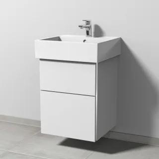 Sanipa 3way Waschtischunterbau zu Duravit Vero Air Waschtisch mit 2 Auszügen, Weiß-Soft BR43143