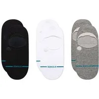 Stance Socken Tagessocke Füsslinge No Show Icon schwarz/weiss/grau - 3 Paar
