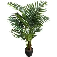 Kunstpalme Hawaiipalme 90cm DA Dekopalme künstliche Zimmerpalme Palme, Seidenblumen Roß, Höhe 90 cm