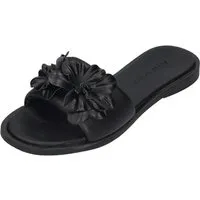 Apple of Eden AGNIS 1-F Pantolette Black Flowers