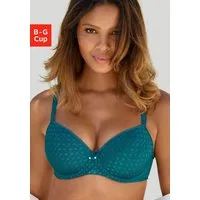 LASCANA Schalen-BH mit Bügel & Spitze über nahtlosen Cups – auch ideal für große Größen