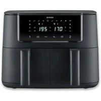 Severin Fritteuse FR 2463 Heißluftfritteuse Black Line Dual, 2600 W