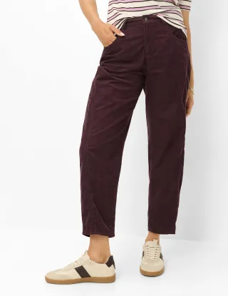 Brax Damen Cordhose Style MEGAN S BLACKBERRY VIOLET, dunkles lila, Gr. 46K