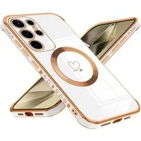 LuxusKollektion Smartphone-Hülle Hülle Galaxy S25 Ultra MagSafe TPU Samsung Galaxy S25 Ultra Weiß