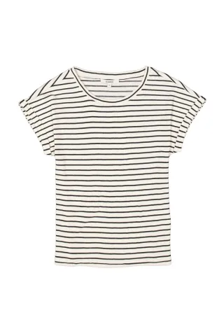 Garcia - T-Shirt mit Streifen schwarz - Gr. - XXL