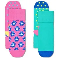 Happy Socks ABS-Socken Teddy Bear (2er Pack) mit süßen Bärchenmotiven