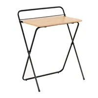 COSTWAY Computertisch, 60cm Schreibtisch Klappbar, mit Tablethalterung Metall
