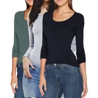 ONLY Langarmshirt (3er-Pack) Basic Shirts