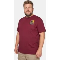 Men Plus T-Shirt T-Shirt Halbarm Print Rundhals