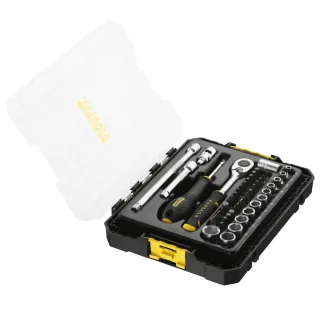 STANLEY FATMAX STAK 1/4 Zoll Steckschlüssel-Set 48-teilig im mittelgroßen STAK Koffer - FMMT98101-0